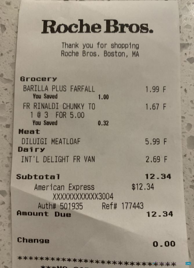 Download Roche Bros supermarket check Photoshop template